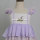 Boutique Purple Embroidered Chiffon Ruffle Girl Dress